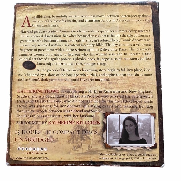 The Physick Book of Deliverance Dane CD Audiobook - Picture 5 of 5